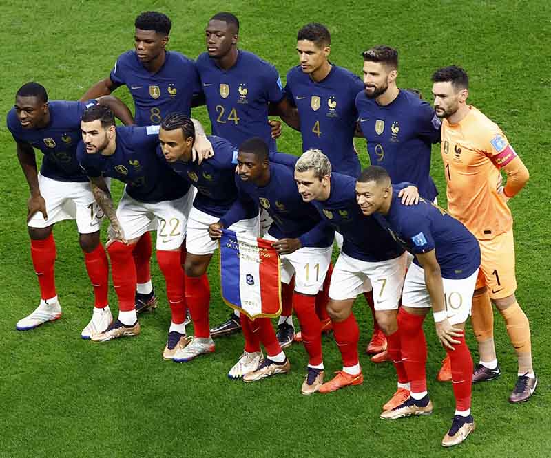 Les Bleus là biệt danh đội tuyển Pháp