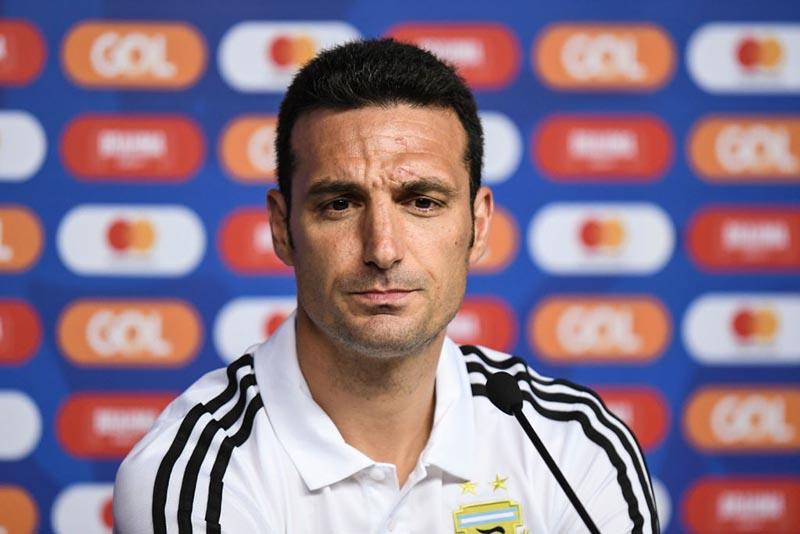 Huấn luyện viên đội tuyển Argentina Lionel Scaloni